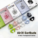 Air 31 Wireless Earbuds – Bluetooth 5.3 Headphones with Deep Bass & Noise Cancellation